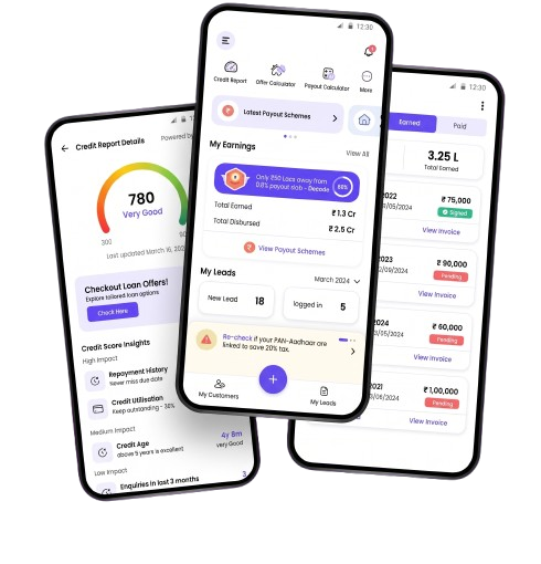 DSA loan app dashboard